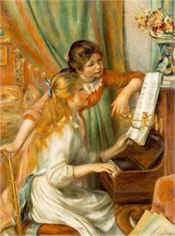 Titel des Gemälde: Filles-piano